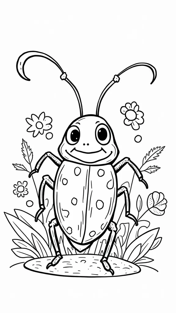 cockroach coloring page